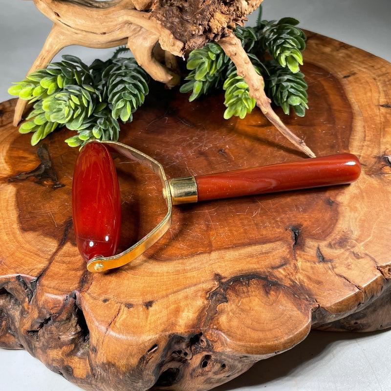 Natural Carnelian Face Massage Roller || Health & Beauty-Nature's Treasures