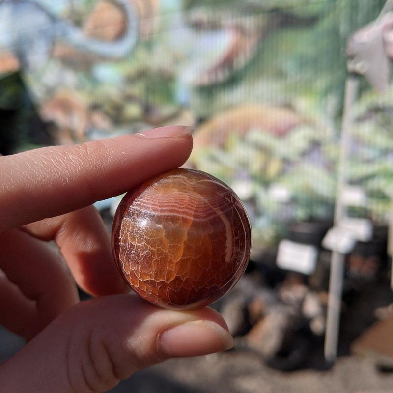 Natural Carnelian Fire Agate Spheres || Passion || Brazil-Nature's Treasures