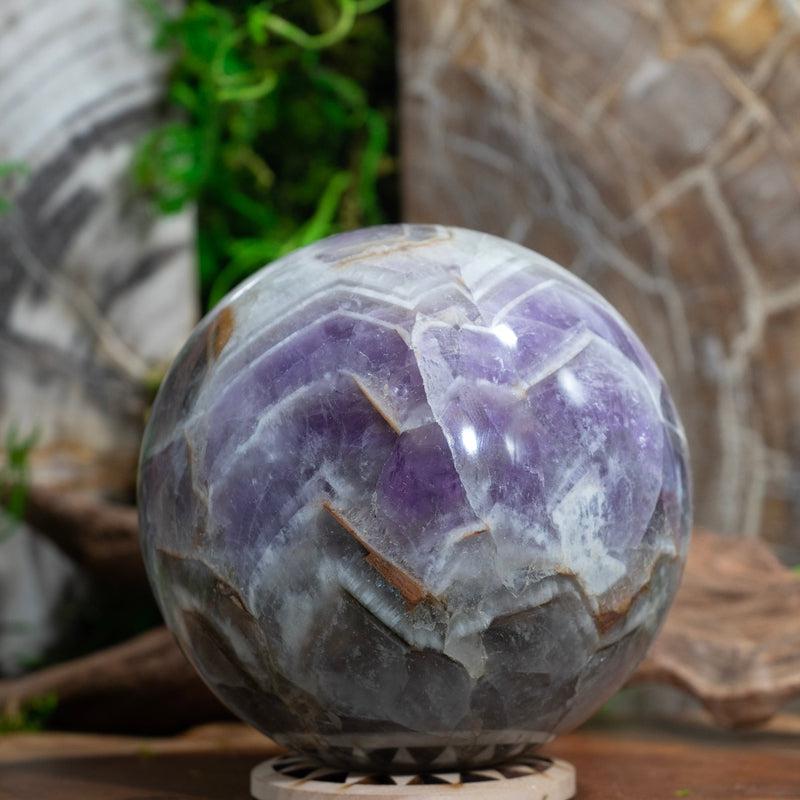 Natural Chevron Amethyst Spheres || Spiritual Awakening || Madagascar-Nature's Treasures