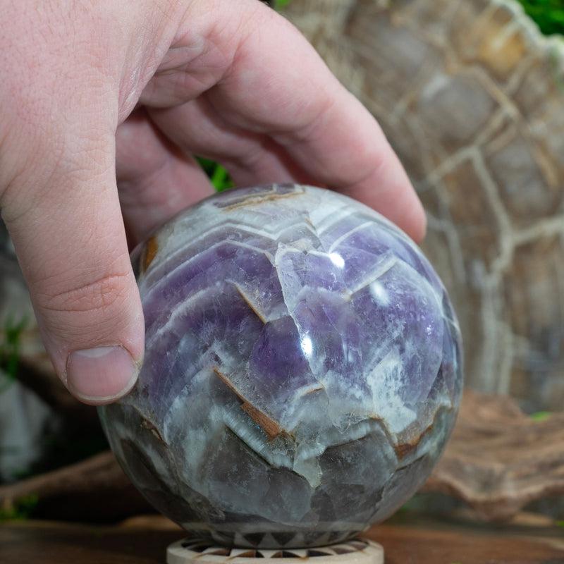 Natural Chevron Amethyst Spheres || Spiritual Awakening || Madagascar-Nature's Treasures