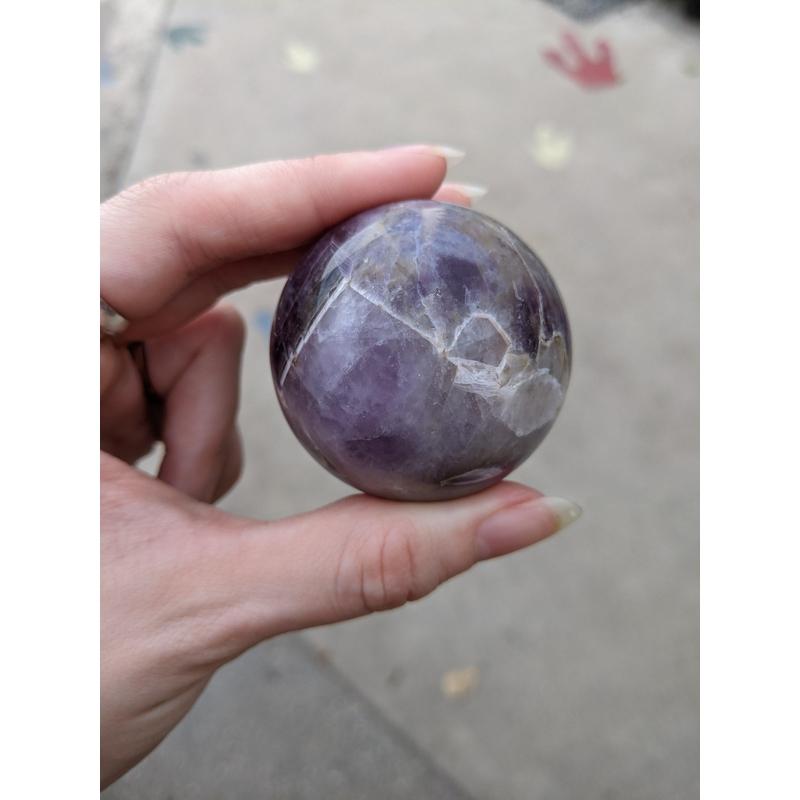 Natural Chevron Amethyst Spheres || Spiritual Awakening || Madagascar-Nature's Treasures