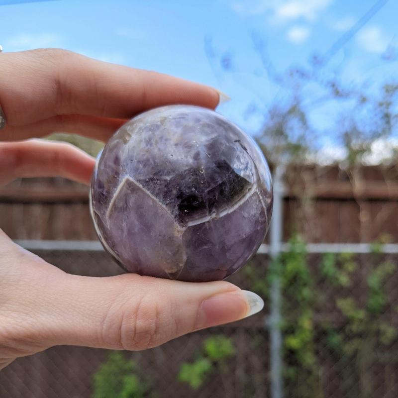 Natural Chevron Amethyst Spheres || Spiritual Awakening || Madagascar-Nature's Treasures