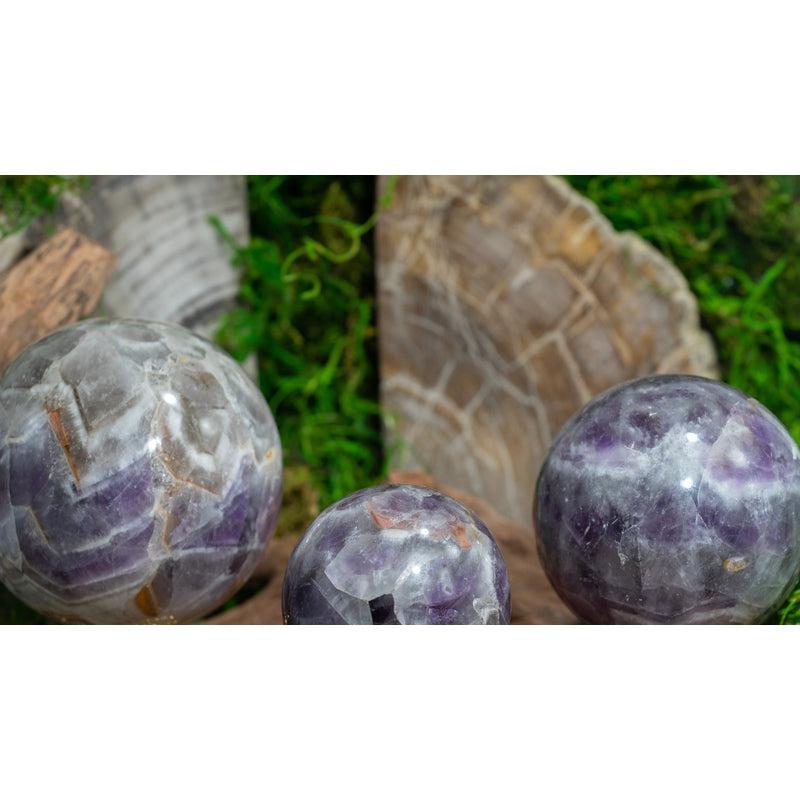 Natural Chevron Amethyst Spheres || Spiritual Awakening || Madagascar-Nature's Treasures