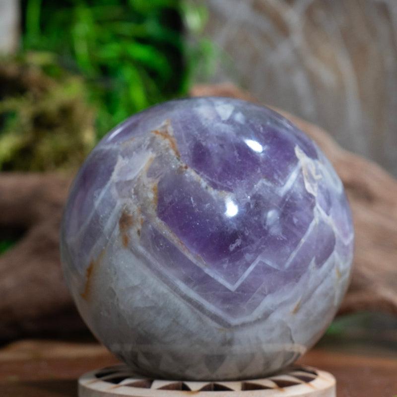 Natural Chevron Amethyst Spheres || Spiritual Awakening || Madagascar