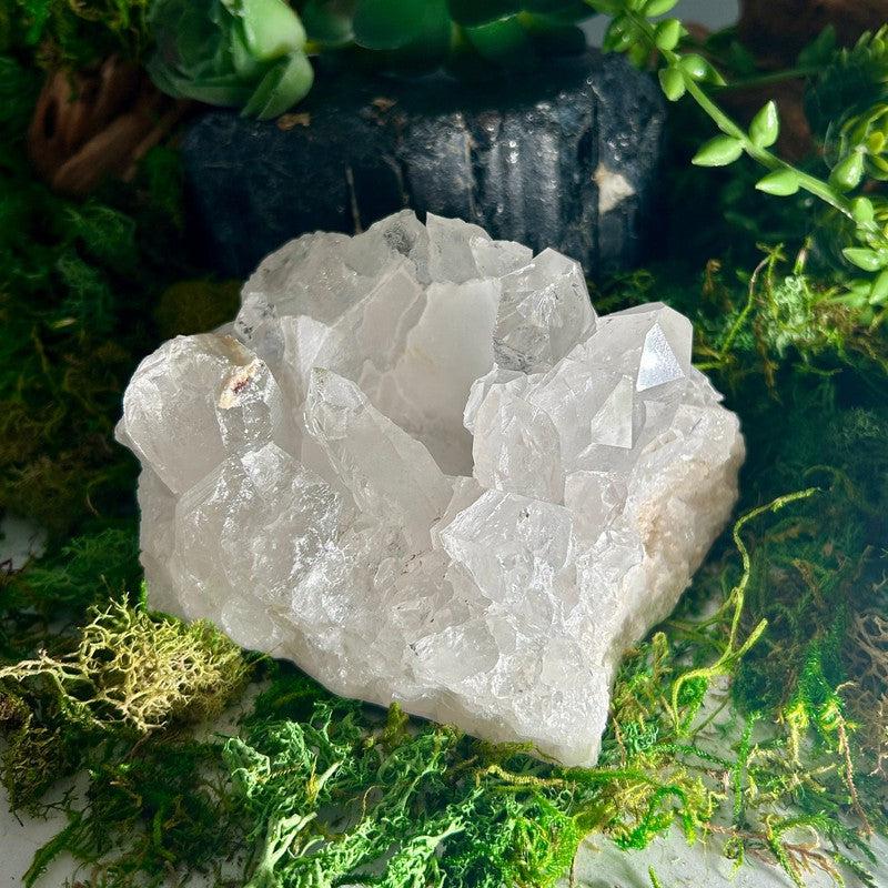 Natural Clear Quartz Cluster Tea-Light Candle Holder's || Brazil-Nature's Treasures