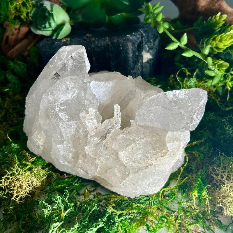 Natural Clear Quartz Cluster Tea-Light Candle Holder's || Brazil-Nature's Treasures