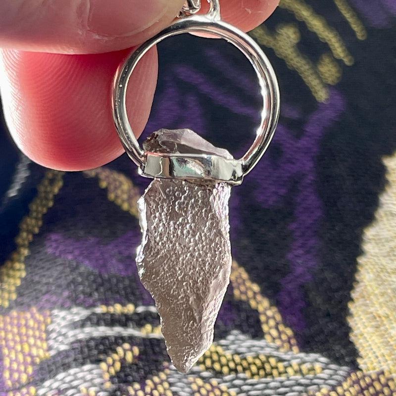 Natural Colombianite Pendant || .925 Sterling Silver-Nature's Treasures