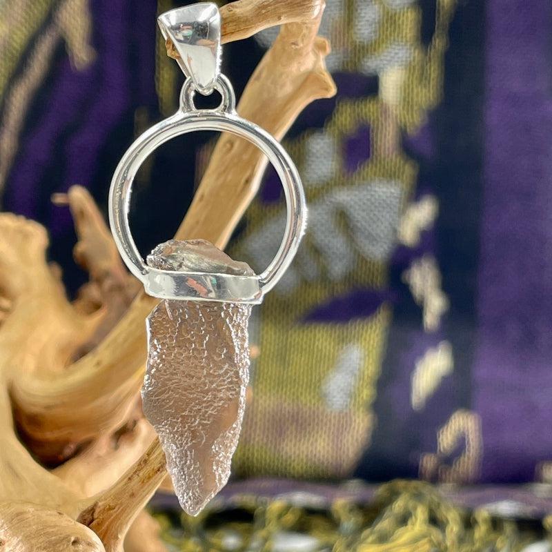Natural Colombianite Pendant || .925 Sterling Silver-Nature's Treasures