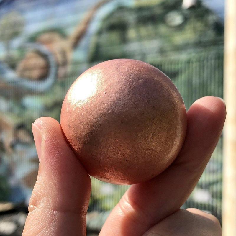 Natural Copper Sphere's 35 MM || Grounding, Channeler-Nature's Treasures