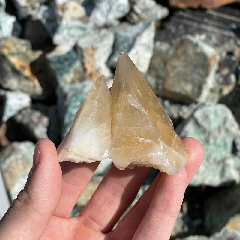 Natural Dogtooth Calcite Point || From Morocco-Nature's Treasures
