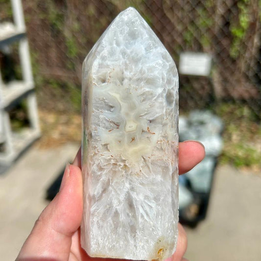 Natural Druzy Agate Tower Points || Trunk Show 2024-Nature's Treasures