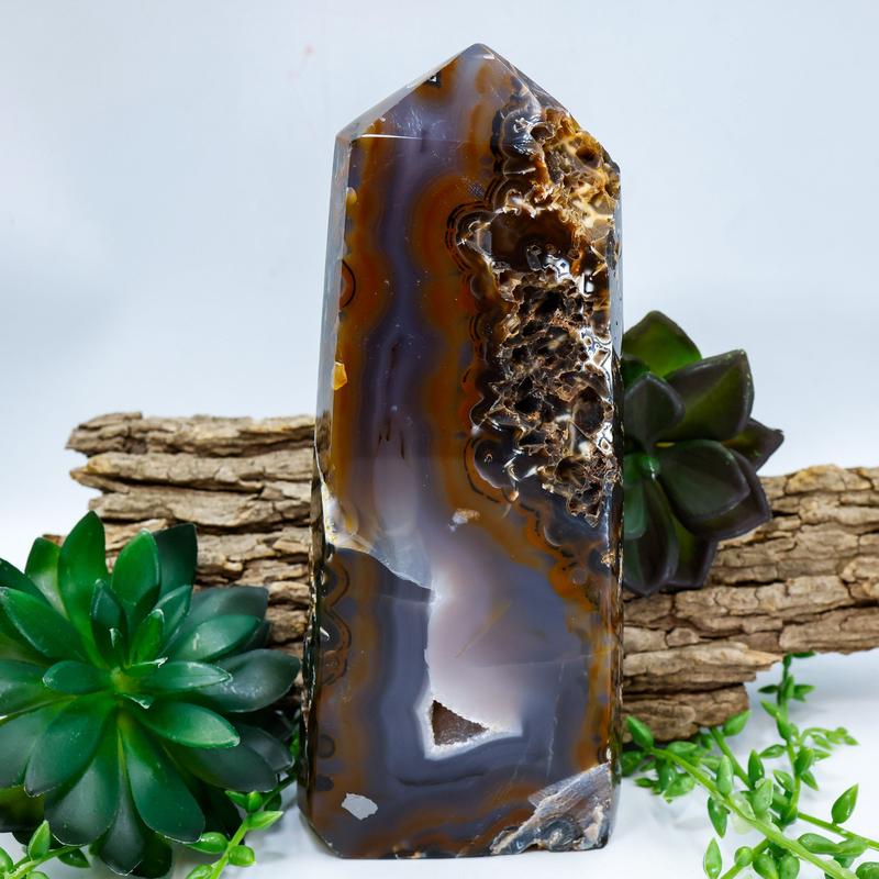 Natural Druzy Agate Tower Points || Trunk Show 2024-Nature's Treasures