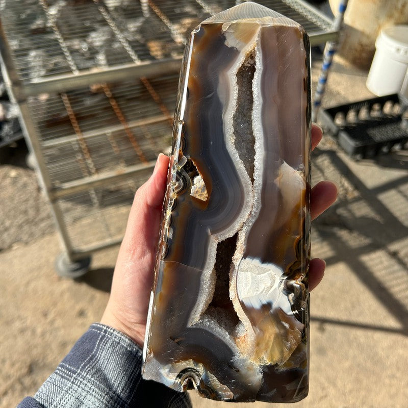 Natural Druzy Agate Tower Points || Trunk Show 2024-Nature's Treasures