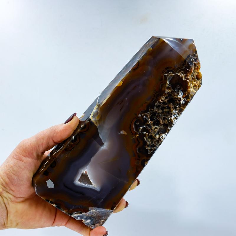 Natural Druzy Agate Tower Points || Trunk Show 2024-Nature's Treasures