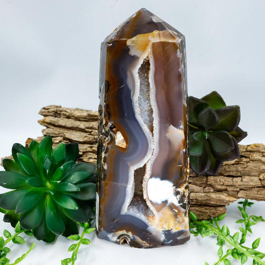 Natural Druzy Agate Tower Points || Trunk Show 2024-Nature's Treasures