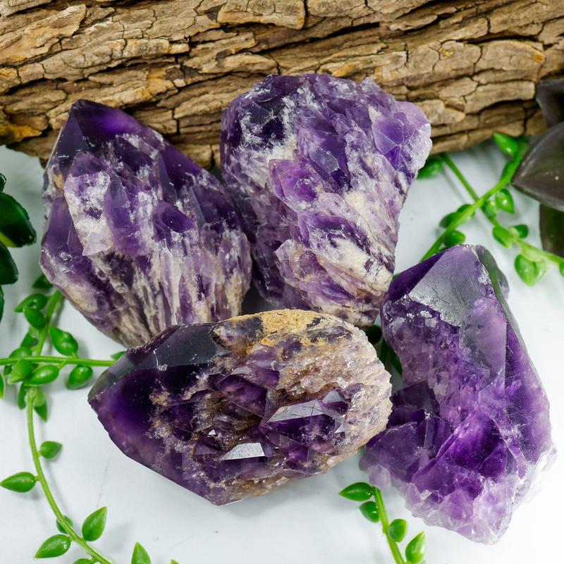 Natural Elestial Amethyst Clusters || Brazil-Nature's Treasures