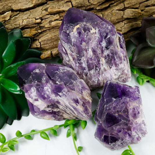 Natural Elestial Amethyst Clusters || Brazil-Nature's Treasures