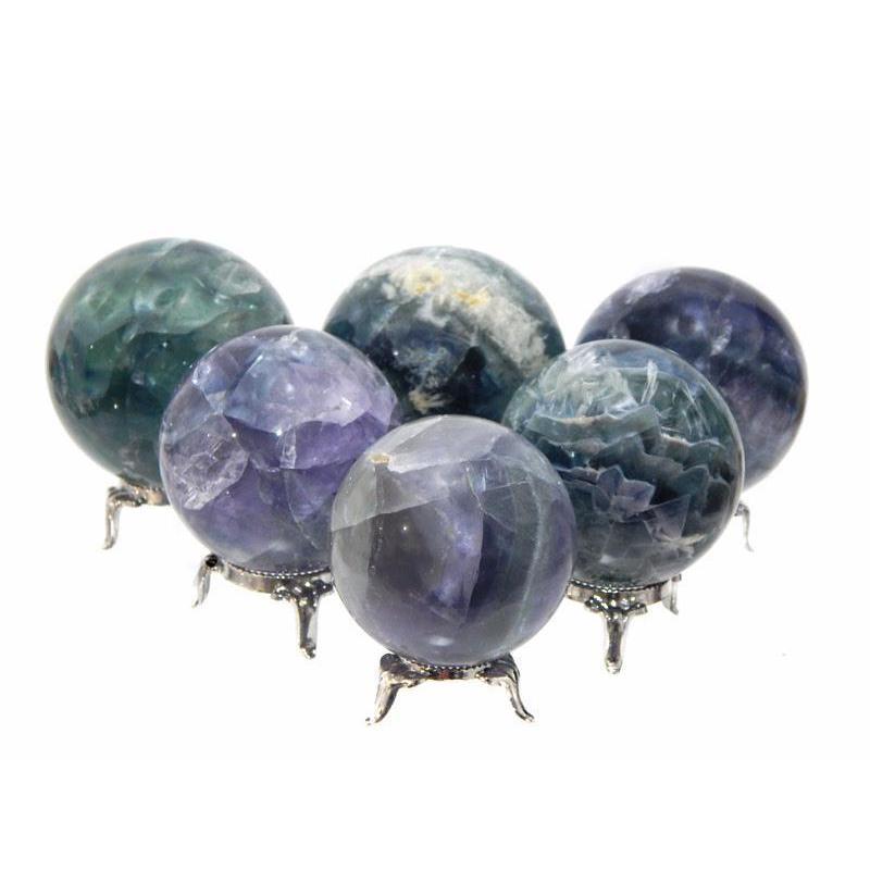 Natural Fluorite Spheres || Mental Clarity || China-Nature's Treasures