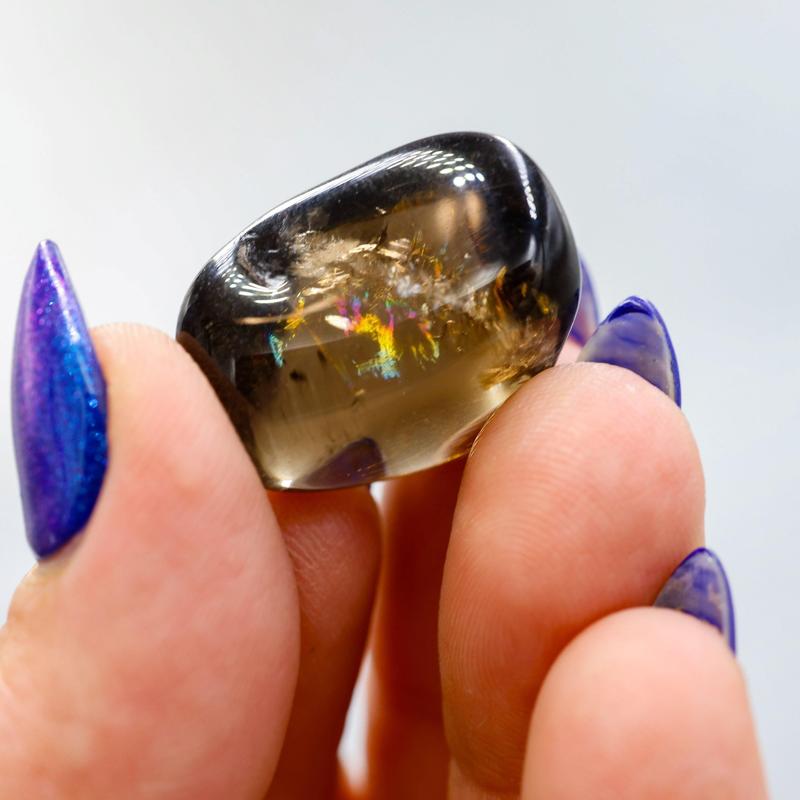Natural Gemy Dark Smoky Quartz Polished Tumbles || || Brazil-Nature's Treasures