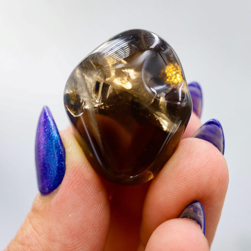 Natural Gemy Dark Smoky Quartz Polished Tumbles || || Brazil-Nature's Treasures