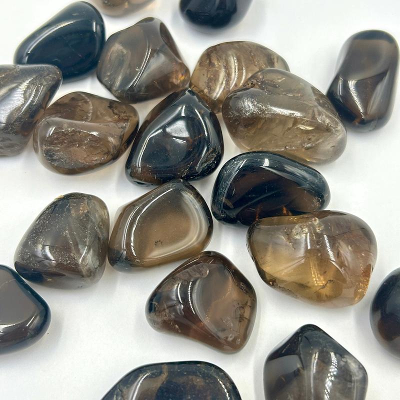 Natural Gemy Dark Smoky Quartz Polished Tumbles || || Brazil