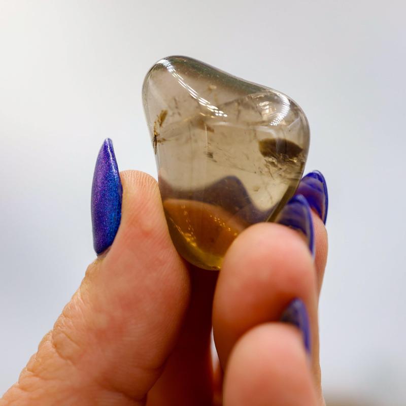Natural Gemy Light Smoky Quartz Polished Tumbles || Brazil-Nature's Treasures