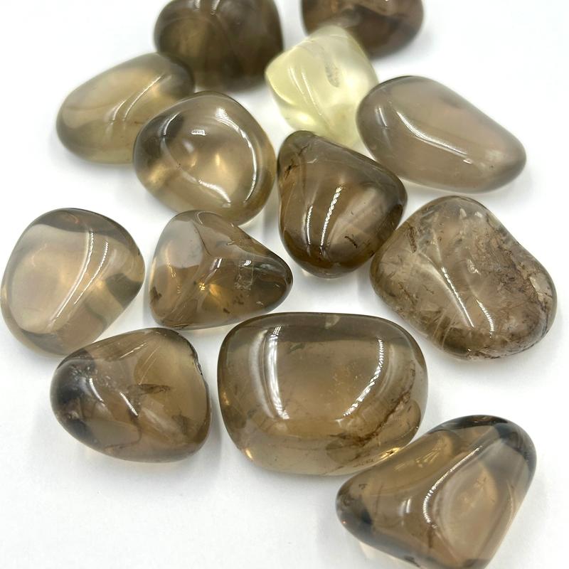 Natural Gemy Light Smoky Quartz Polished Tumbles || Brazil-Nature's Treasures