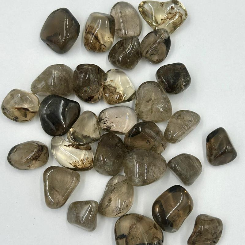 Natural Gemy Light Smoky Quartz Polished Tumbles || Brazil-Nature's Treasures