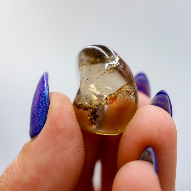 Natural Gemy Light Smoky Quartz Polished Tumbles || Brazil-Nature's Treasures