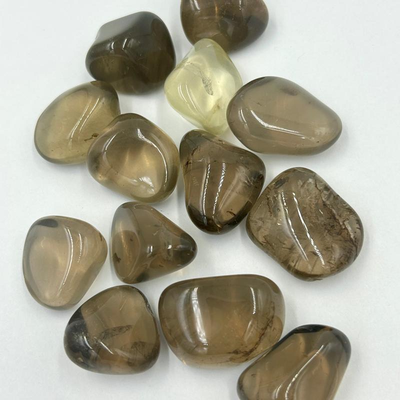 Natural Gemy Light Smoky Quartz Polished Tumbles || Brazil-Nature's Treasures