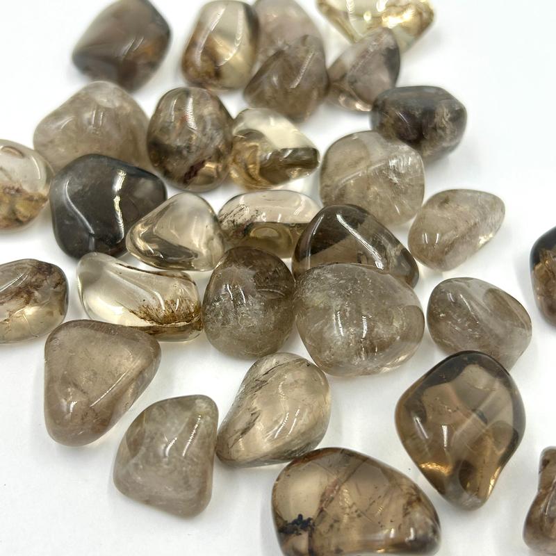 Natural Gemy Light Smoky Quartz Polished Tumbles || Brazil-Nature's Treasures