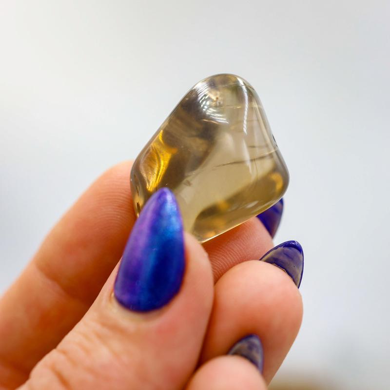 Natural Gemy Light Smoky Quartz Polished Tumbles || Brazil-Nature's Treasures