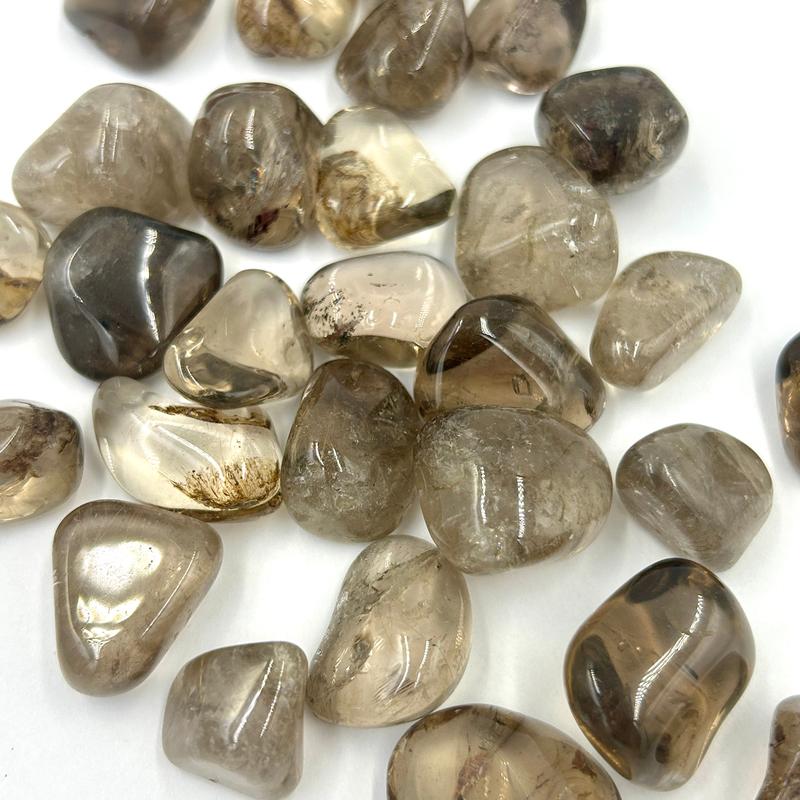 Natural Gemy Light Smoky Quartz Polished Tumbles || Brazil-Nature's Treasures