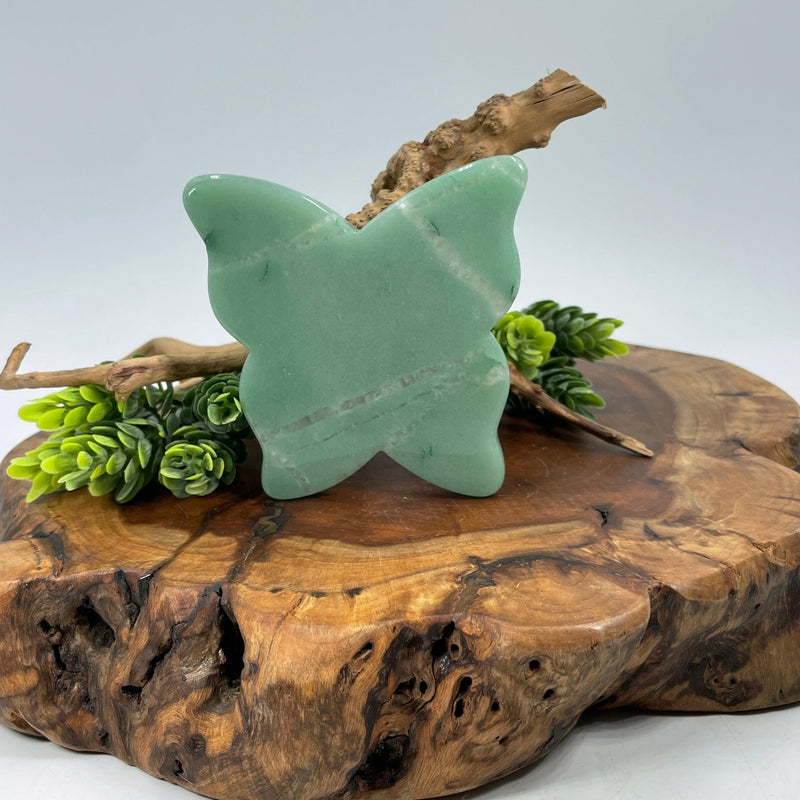Natural Green Aventurine Butterfly Gua Sha || Health & Beauty-Nature's Treasures