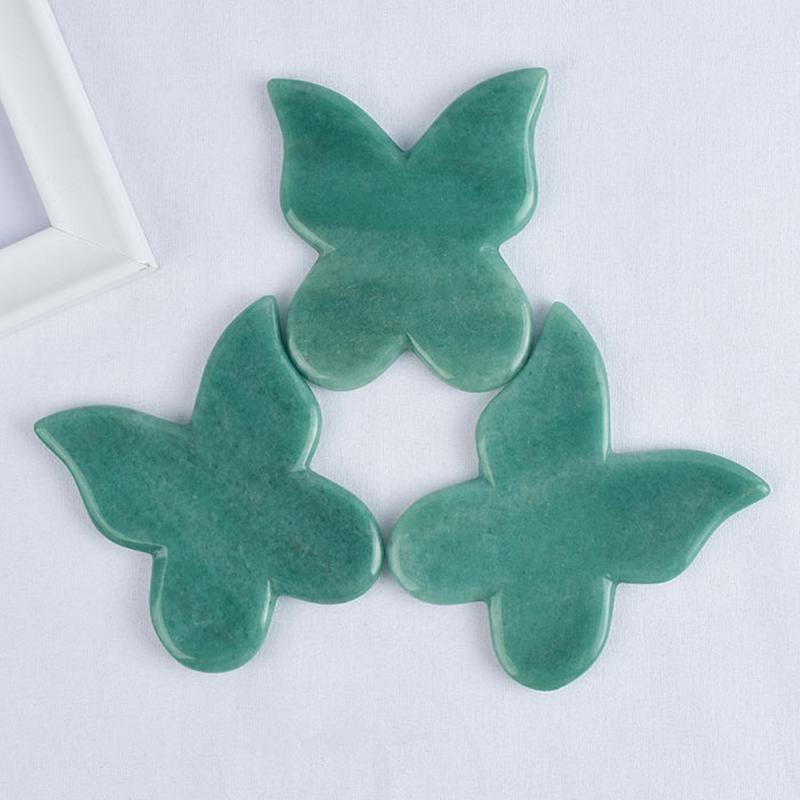 Natural Green Aventurine Butterfly Gua Sha || Health & Beauty-Nature's Treasures