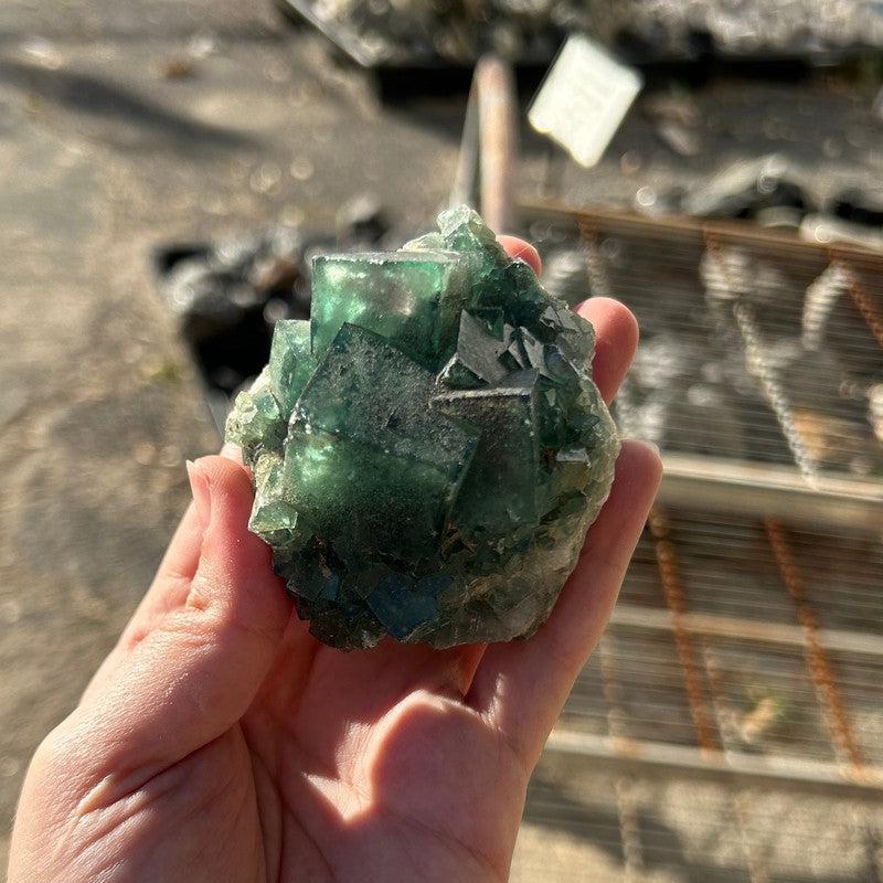 Natural Green Fluorite Clusters-Nature's Treasures