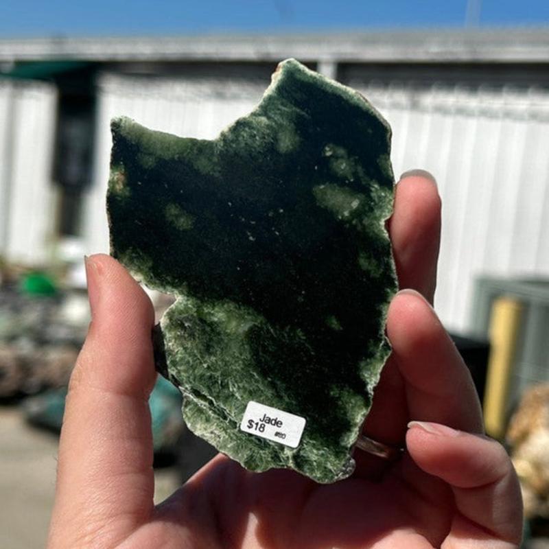 Natural Half Polished Jade Slabs || Trunk Show 2024-Nature's Treasures
