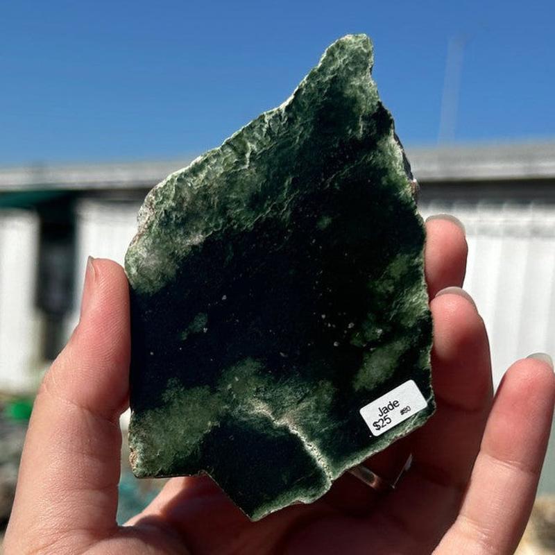 Natural Half Polished Jade Slabs || Trunk Show 2024-Nature's Treasures