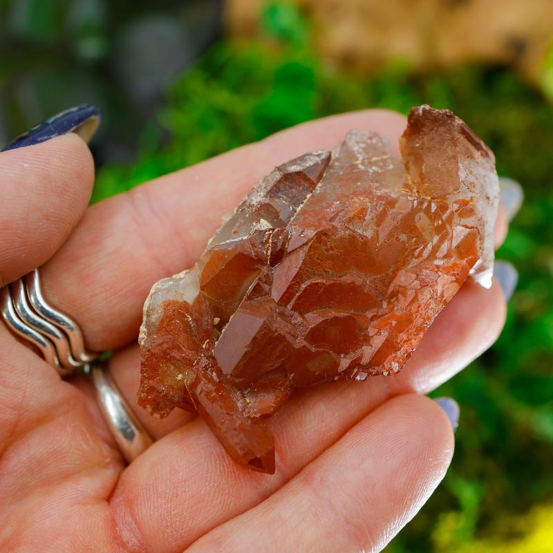 Natural Hematoid In Quartz Clusters || Trunk Show-Nature's Treasures