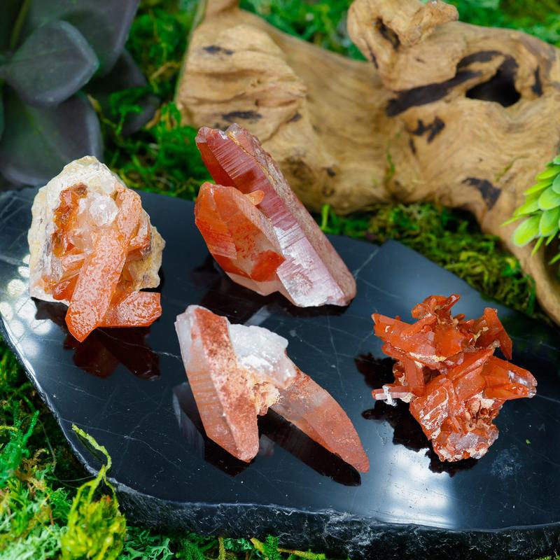 Natural Hematoid In Quartz Clusters || Trunk Show-Nature's Treasures