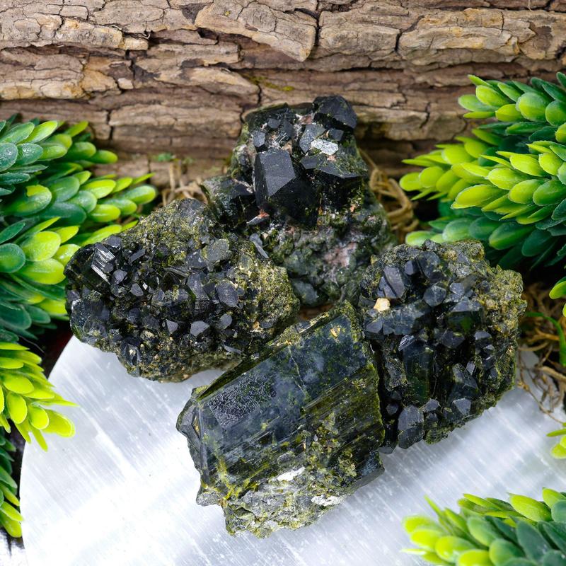 Natural High Grade Epidote Clusters || Peru-Nature's Treasures