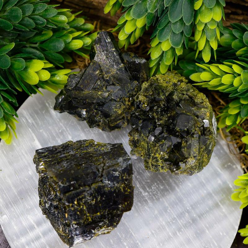 Natural High Grade Epidote Clusters || Peru-Nature's Treasures