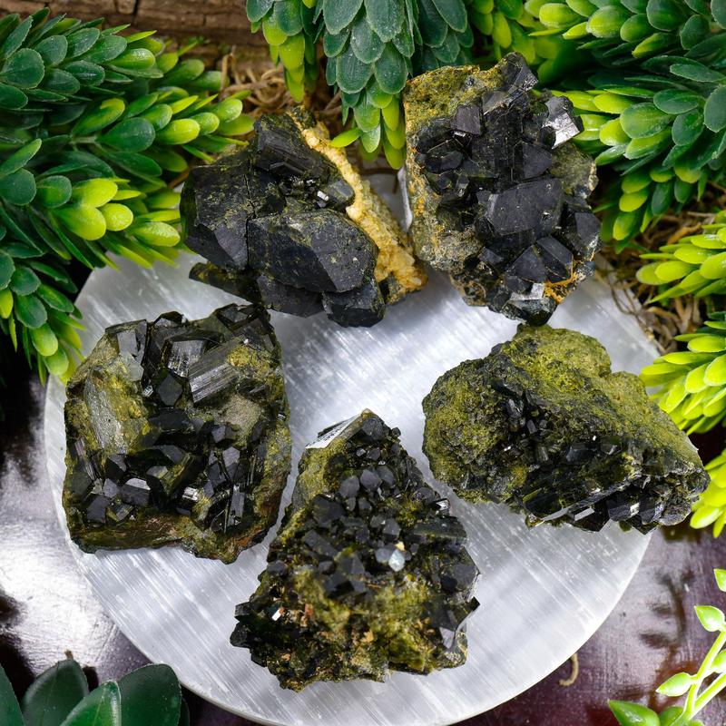 Natural High Grade Epidote Clusters || Peru-Nature's Treasures