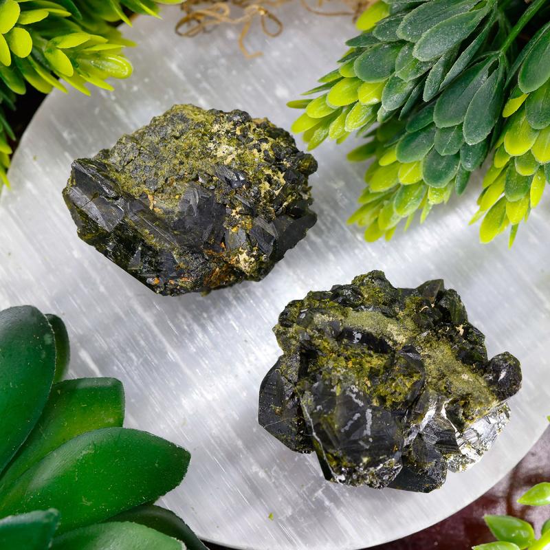 Natural High Grade Epidote Clusters || Peru-Nature's Treasures