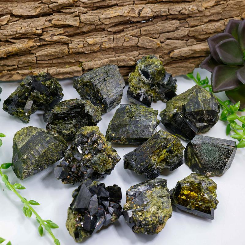 Natural High Grade Epidote Clusters || Peru-Nature's Treasures
