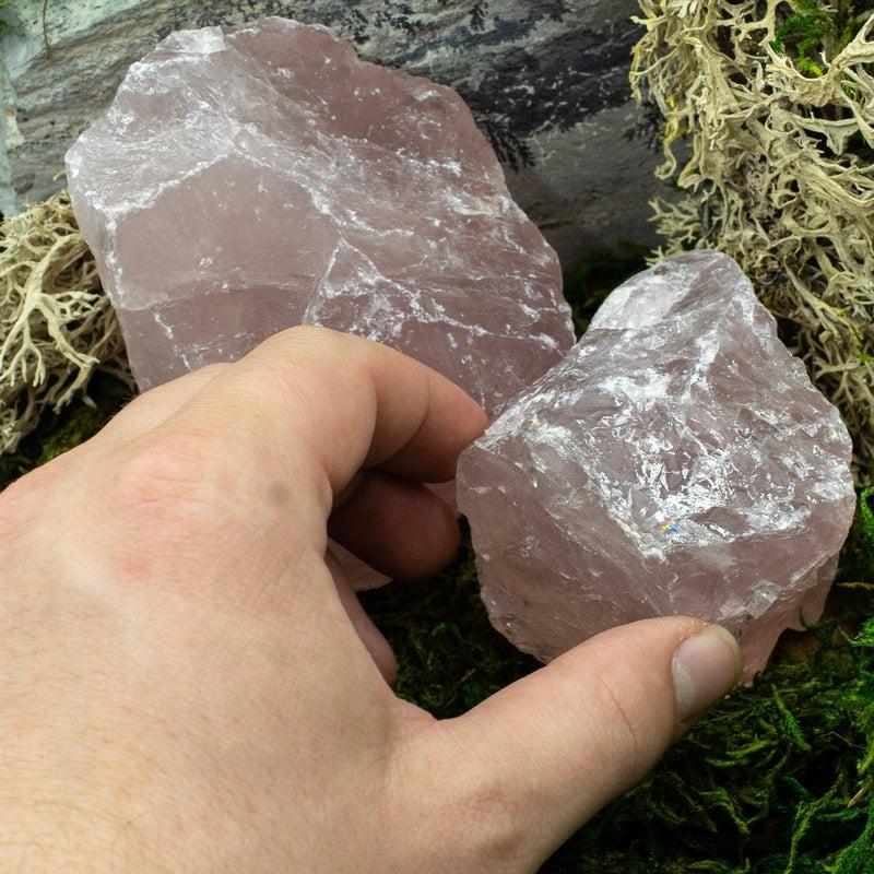 Natural High Grade Rough Rose Quartz Chunks || Self-Love || Madagascar-Nature's Treasures