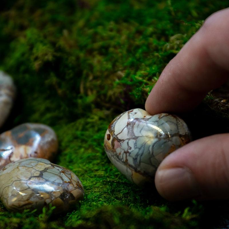 Natural Ibis Jasper Pocket Hearts || Intuition, Healing || Madagascar-Nature's Treasures