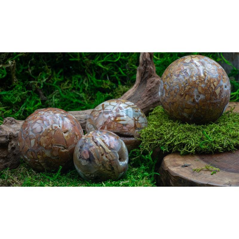 Natural Ibis Jasper Sphere's || Madagascar-Nature's Treasures