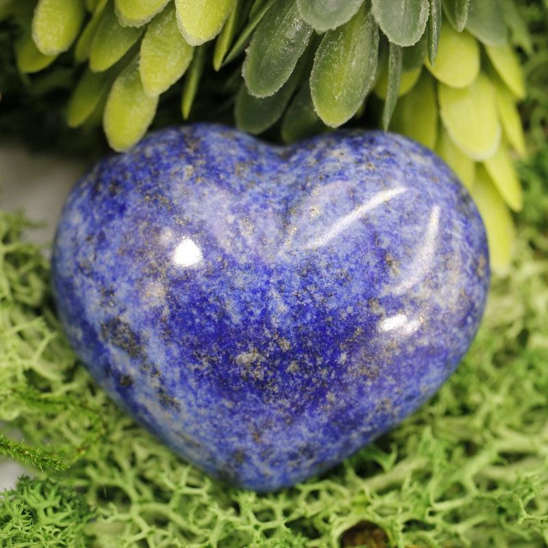 Natural Lapis Lazuli Puff Hearts || Truth, Communication || Pakistan-Nature's Treasures