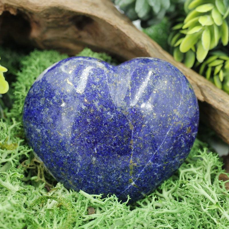 Natural Lapis Lazuli Puff Hearts || Truth, Communication || Pakistan-Nature's Treasures